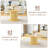 Expandable Dining Table Set, 47-63" Round Base Table With 2 Expandable Tabletops And Hidden Storage Cabinets, Padded Seats, Metal Frame For 4-8, Modern Minimalist Style-743720559-743720554-743720552