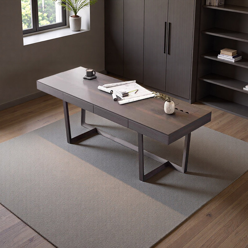 Bureau rétro-chic, H 29,52 po x l 62,99 po x P 25,59 po