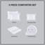 Ensembles de literie de style hôtel de luxe, édredon en satin de coton 500tc avec coussin décoratif