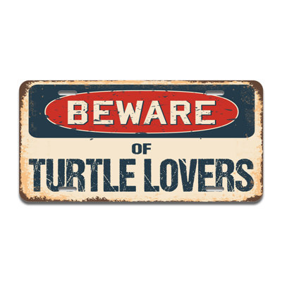 Cadre en aluminium Beware of Turtle Lovers