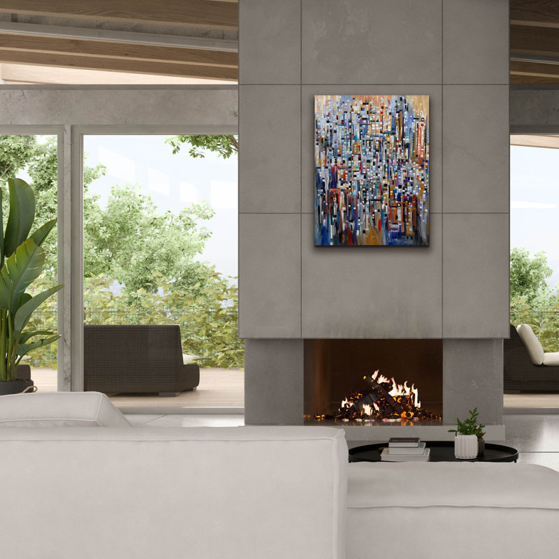 «Ellyne Abstract Life On Canvas» par Ekaterina Ermilkina, reproduction, H 34 po x l 26 po x P 1,5 po