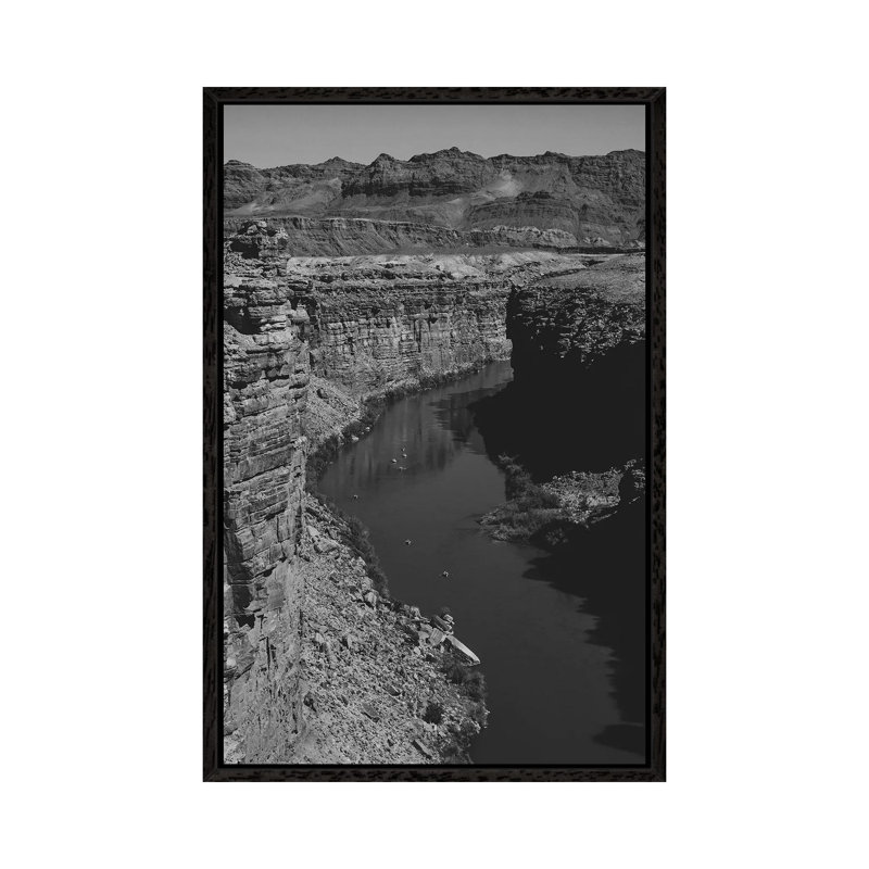 Grand Canyon XV - Print on Canvas, 66.04cm H x 45.72cm W x 3.81cm D, Black Framed