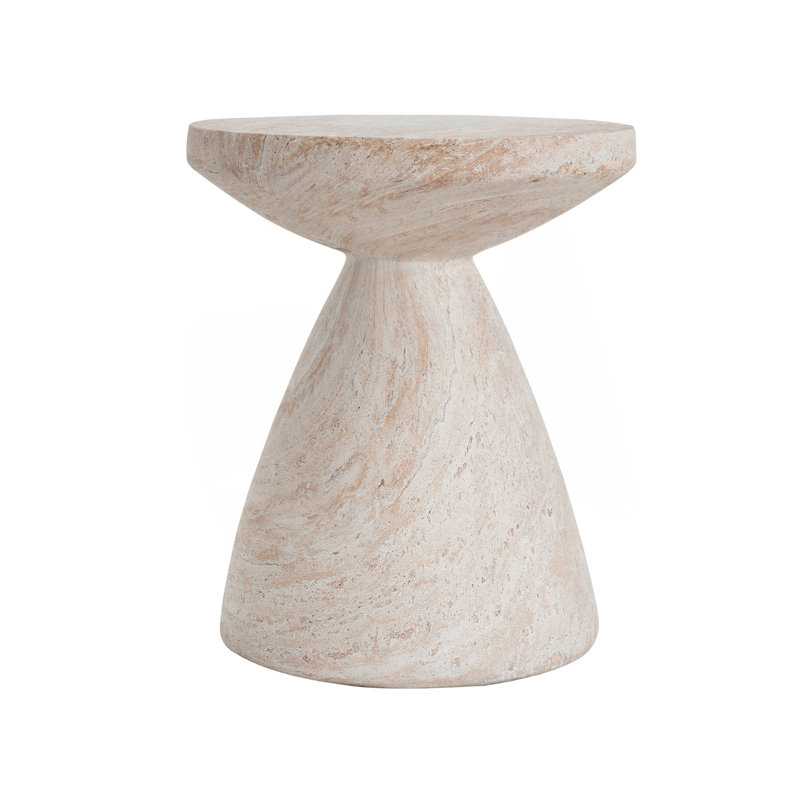Table d'appoint en forme de sablier