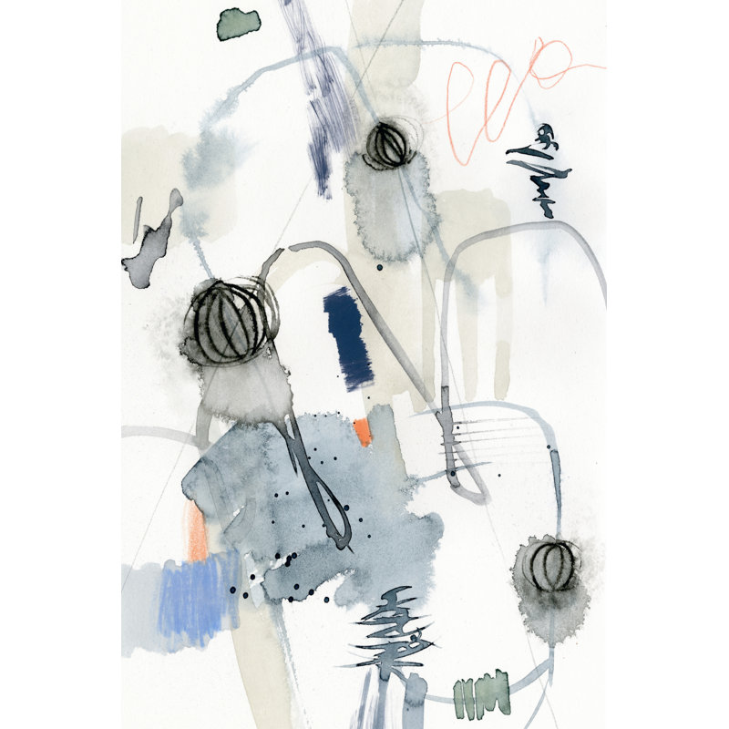 Schema II, 46cm H x 30cm W, Black Floater Framed