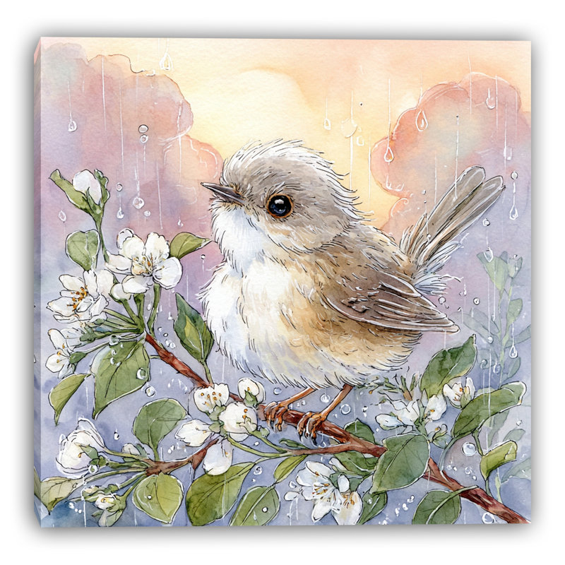 Art mural Blossom Songbird Art III, L 20 po x H 20 po x P 1,5 po