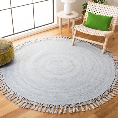 Tapis bleu touffeté à la main Ubaid