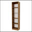 Bibliothèque à 5 tablettes en chêne naturel et blanc avec rangement ouvert, parfaite pour une organisation moderne et élégante-529723572