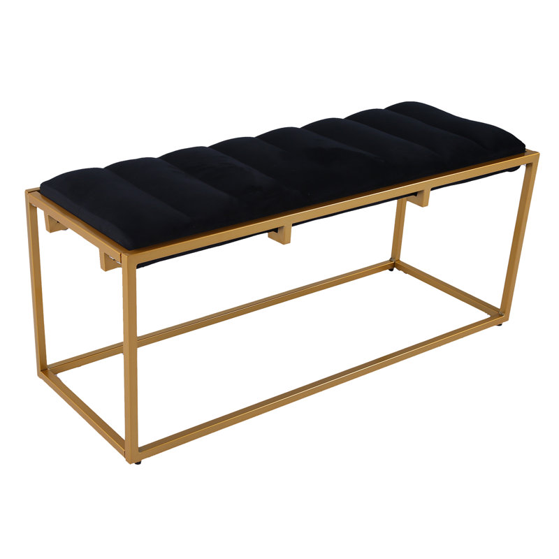 Velvet Ottoman