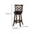 Swivel Upholstered Counter Stool with Solid Wood Frame-94562434