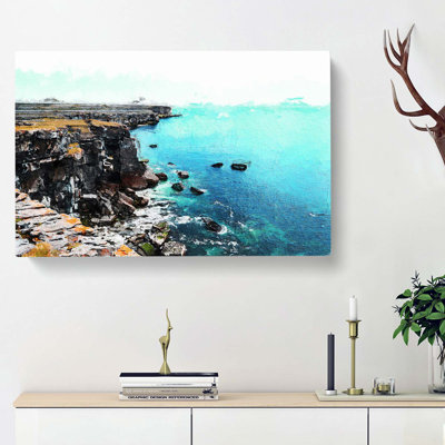 Coastline View - Wrapped Canvas Painting