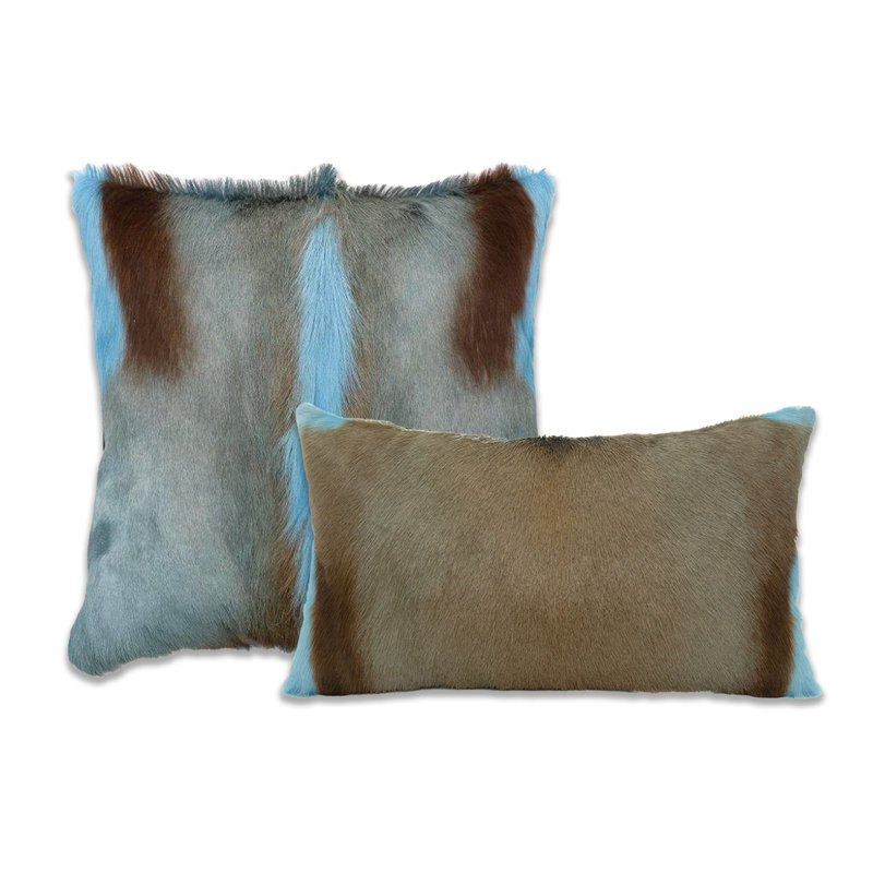 Springbok Accent Pillow by Outpost Original, 17" x 17", Tiffany Blue