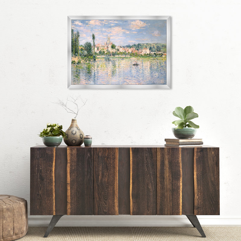 Bleu «French Landscape In Summer», reproduction d'art encadrée par Oliver Gal, H 22,00 po x l 32,00 po x P 0,50 po