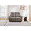 Cupar Electric Power Fabric Reclining Sofa -295279559