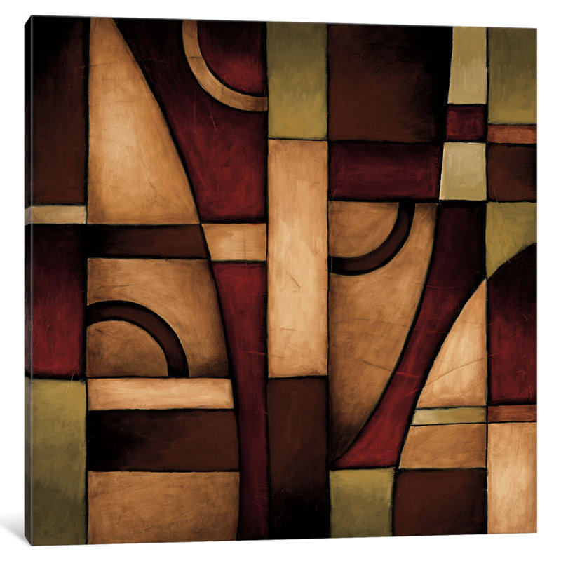 «Connections II» par Eve - Estampe numérique sur toile tendue avec châssis, H 37 po x l 37 po x P 1,5 po, Toile tendue