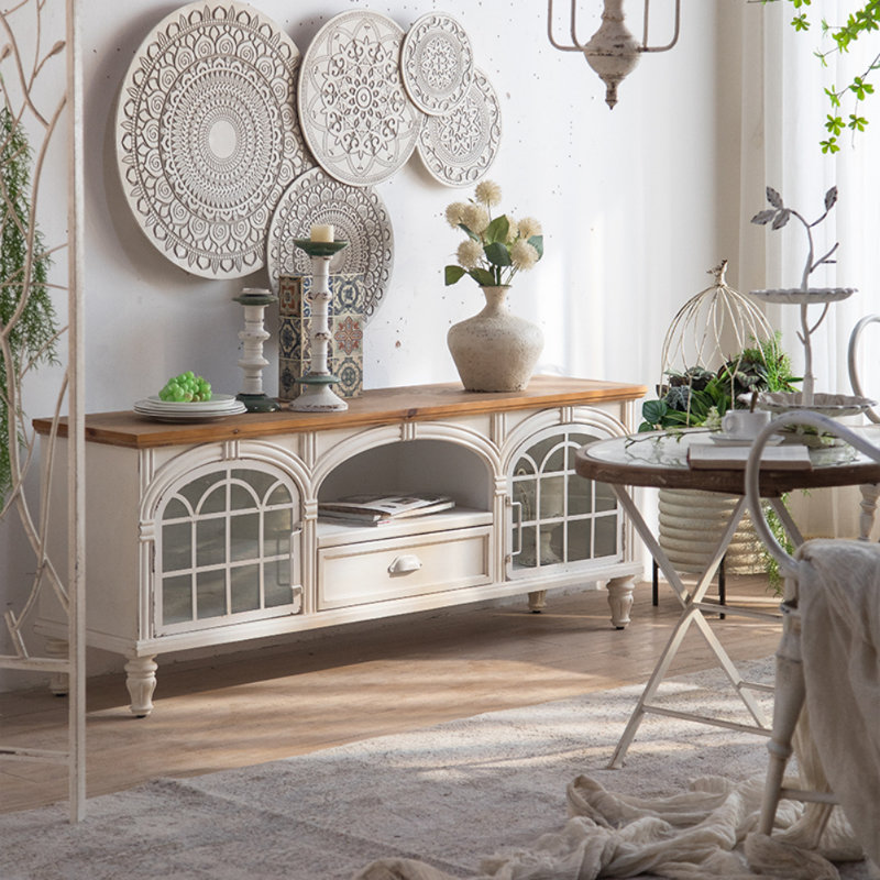 American Country Retro Ironwork TV Cabinet