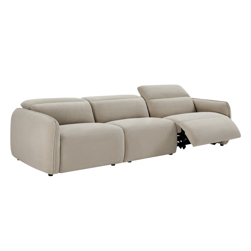 Canapé modulaire inclinable rembourré Bayne, Sable Elite