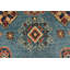 Tapis bleu unique de 3 pi 11 po x 5 pi 11 po