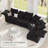 Osvaldas 122'' 11 - Piece Upholstered Sectional With Storage-1848991445
