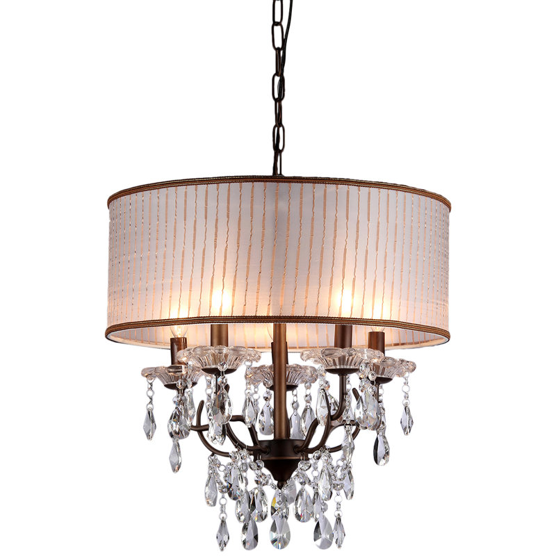 Lustree tambour 6 lumières unique Orben