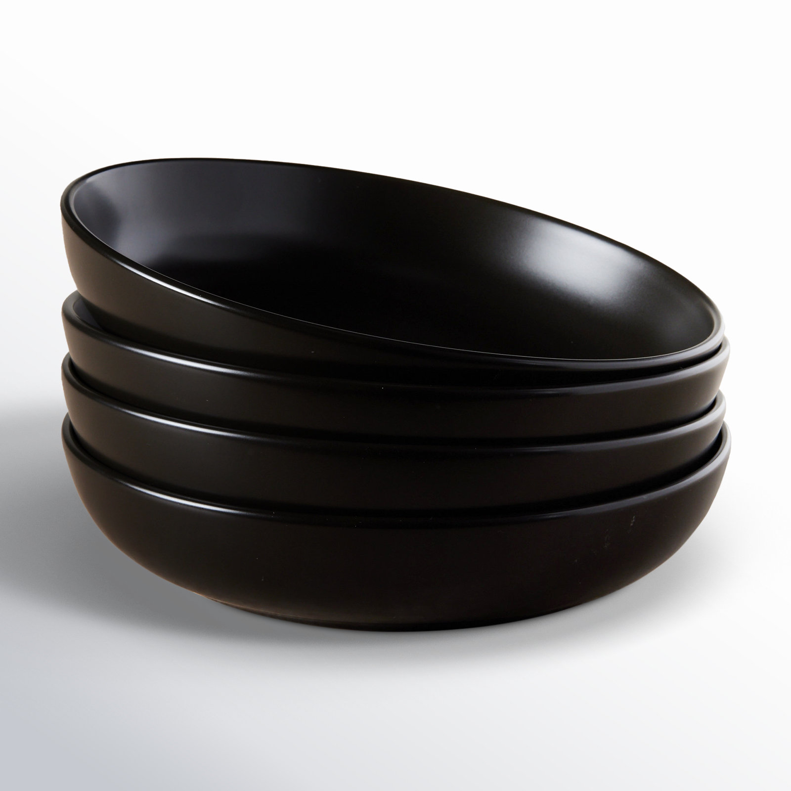Malmesbury Universal Stoneware Pasta Bowl, Black