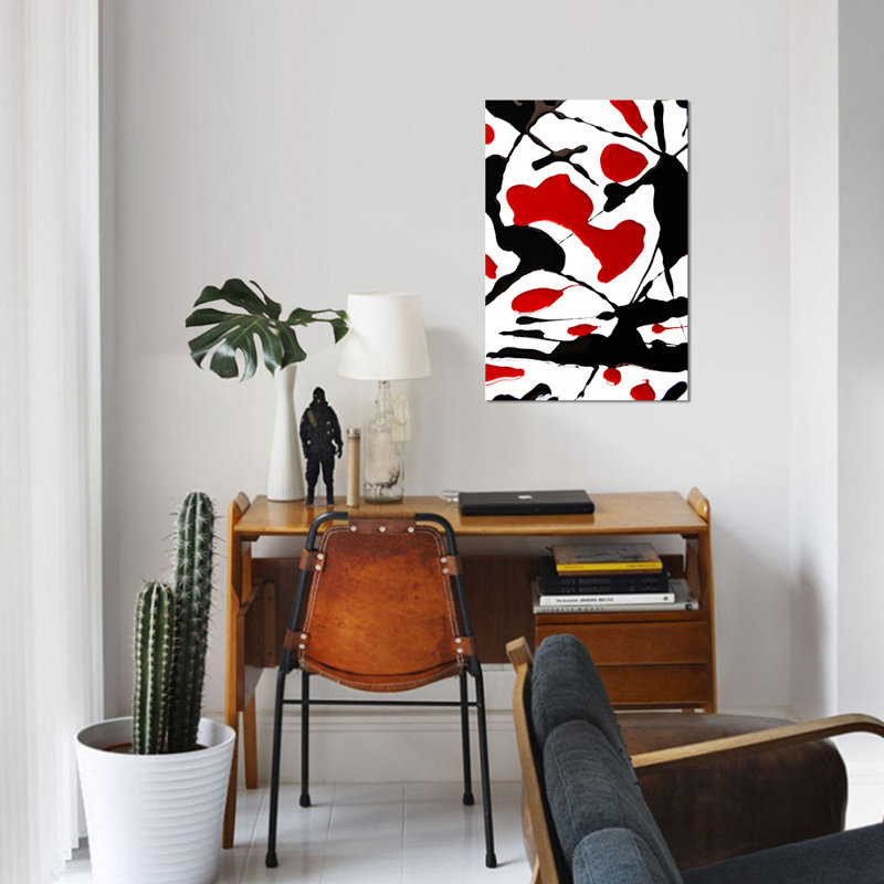 «Blood in», reproduction d'impression sur toile, H 12 po x l 8 po x P 0,75 po, Toile tendue, Pas de tapis