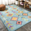 Tapis bleu clair / multicolore Bosswick-1269362322