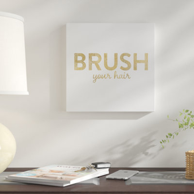«Bathroom Etiquette I», art textuel sur toile tendue