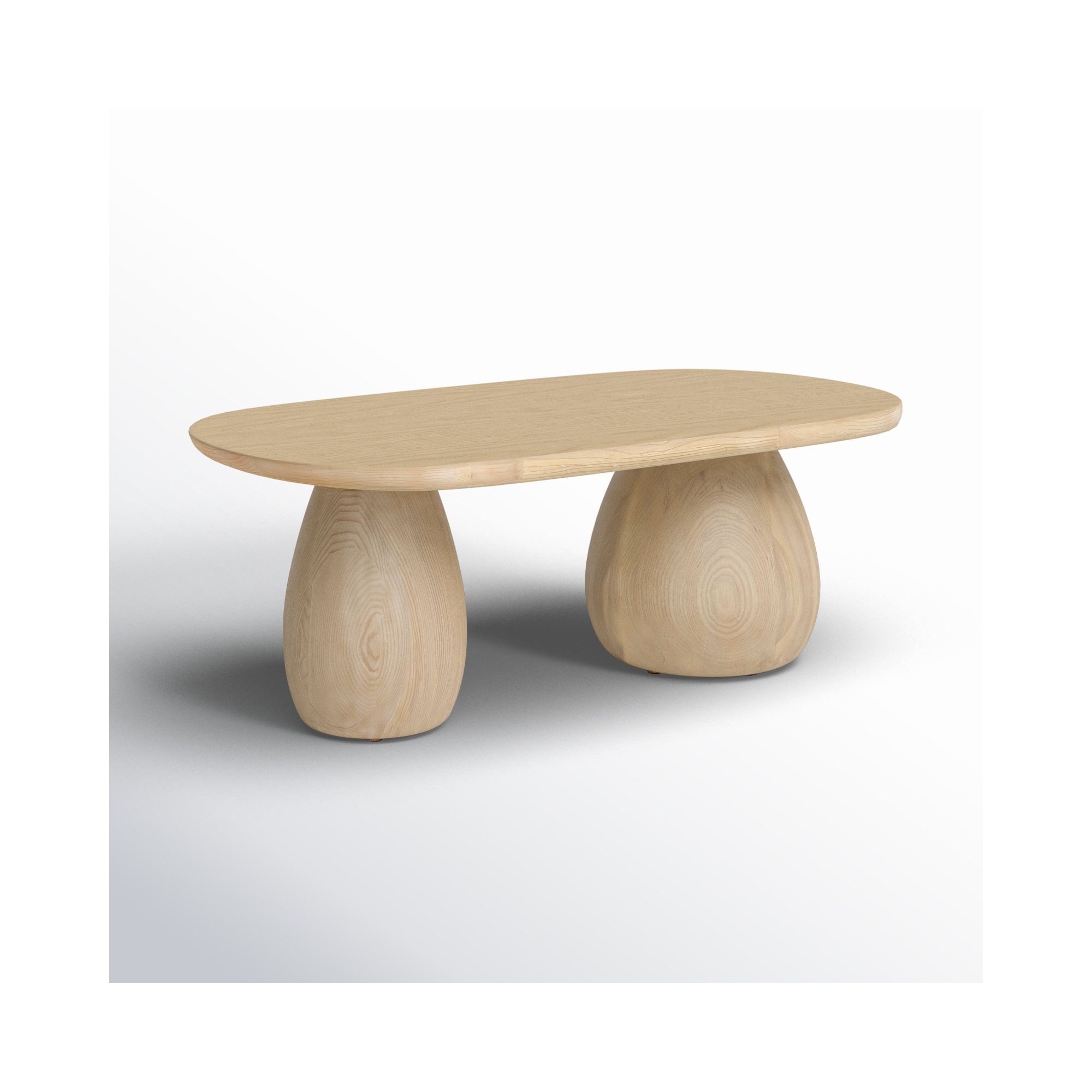 Reidan Solid Wood Single Coffee Table, Beige