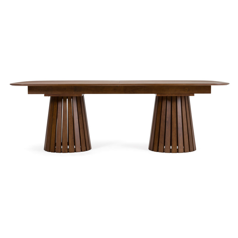 Darien - Mid-century Modern Extendable Dining Table, Walnut