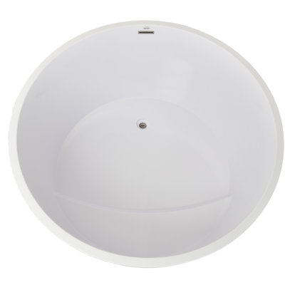 Mizu 52'' x 52'' Freestanding Air Solid Surface Bathtub