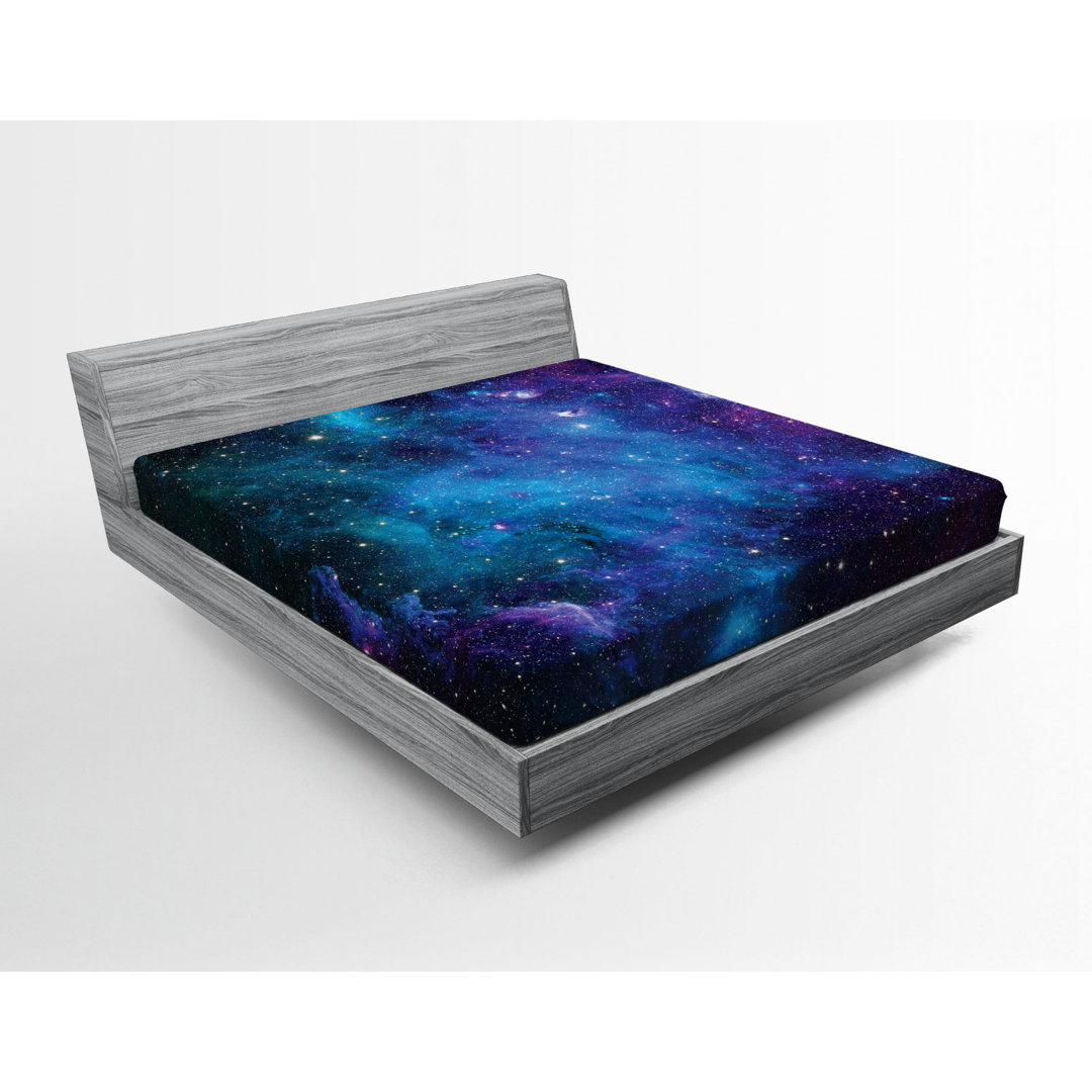 Microfiber Fitted Sheet Ambesonne 