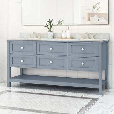 Ensemble de meuble-lavabo double 73 po Nazeer