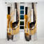 Glam Art Deco Abstract IV - Rideau abstrait - Rideau occultant - 1 panneaux-107537152