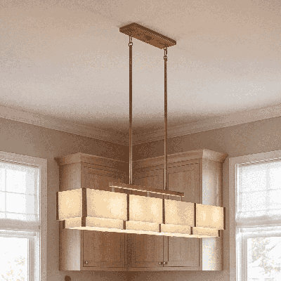 Luminaire bronson or vieilli à 8 lumières Orléans