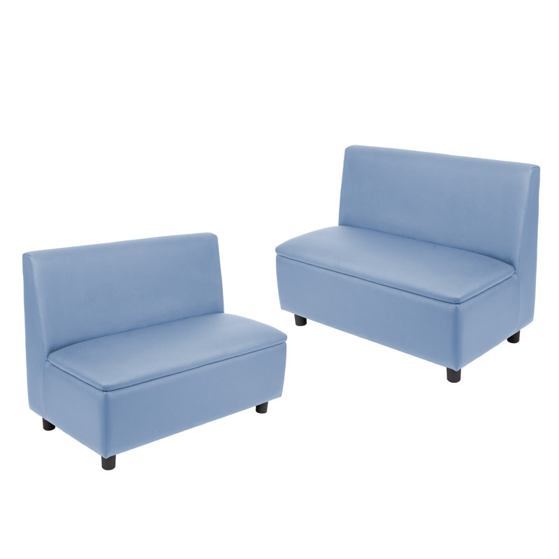 Kid Comfort Collective Modular Sofas, 2-Pack - Powder Blue, Powder Blue