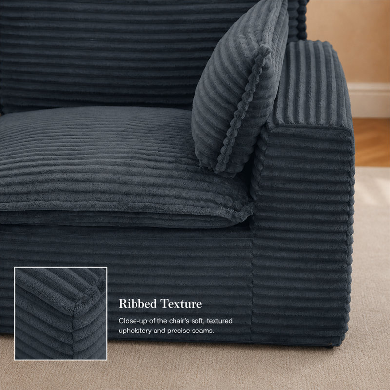 Fauteuil modulaire simple gris