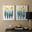 Tulipes en rang I - reproduction encadrée de qualité supérieure - prête à être accrochée - aucun clou requis - aucun clou requis-277175102-277175099