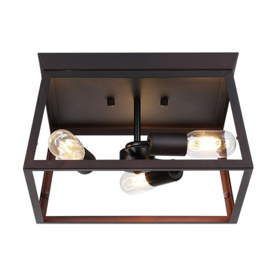Plafonnier encastré 3 lumières 14 po