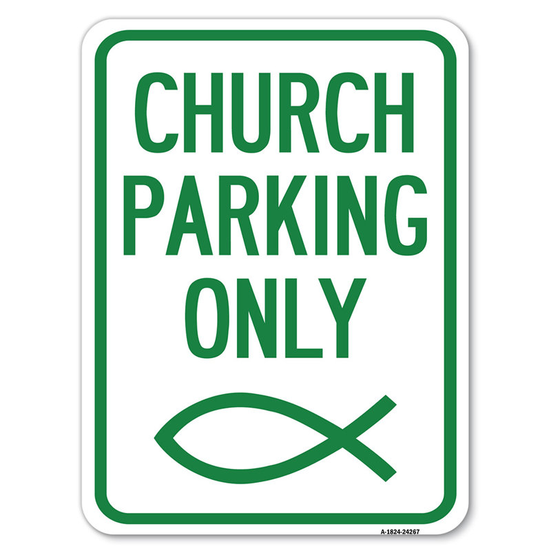 Church Church Only (Symbole) / 24267, H 24 po x l 18 po x p 1 po