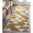 Rubino Modern Geometric White/Yellow Area Rug-1261948693
