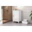 Meuble-lavabo de salle de bain avec lavabo, tiroir fonctionnel et tablette de porte-107287807