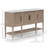 Cement Topped Server With Cane Insets