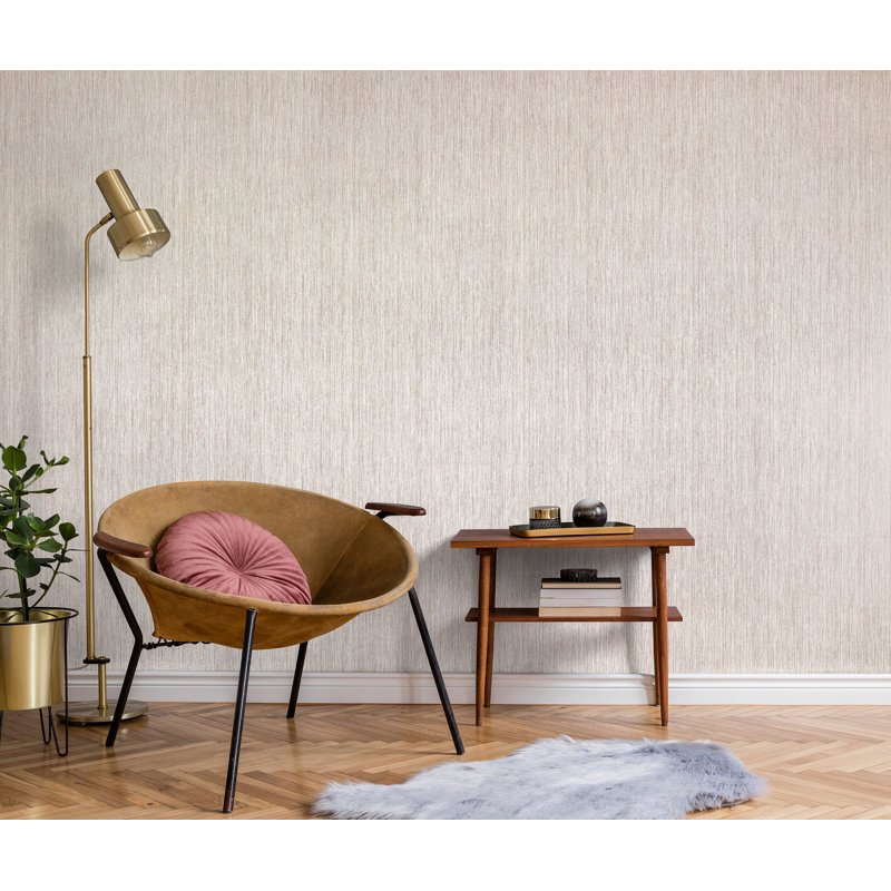 Rouleau de papier peint effet rideau métallique L 33 pi x l 21 po Feel, Rose