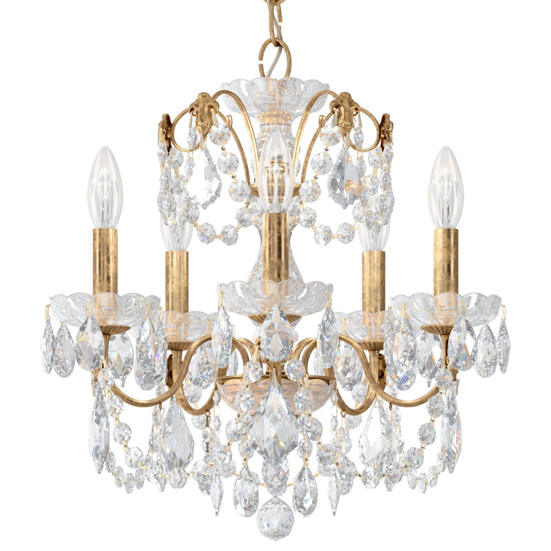 Century 5 - Light Chandelier, French Gold