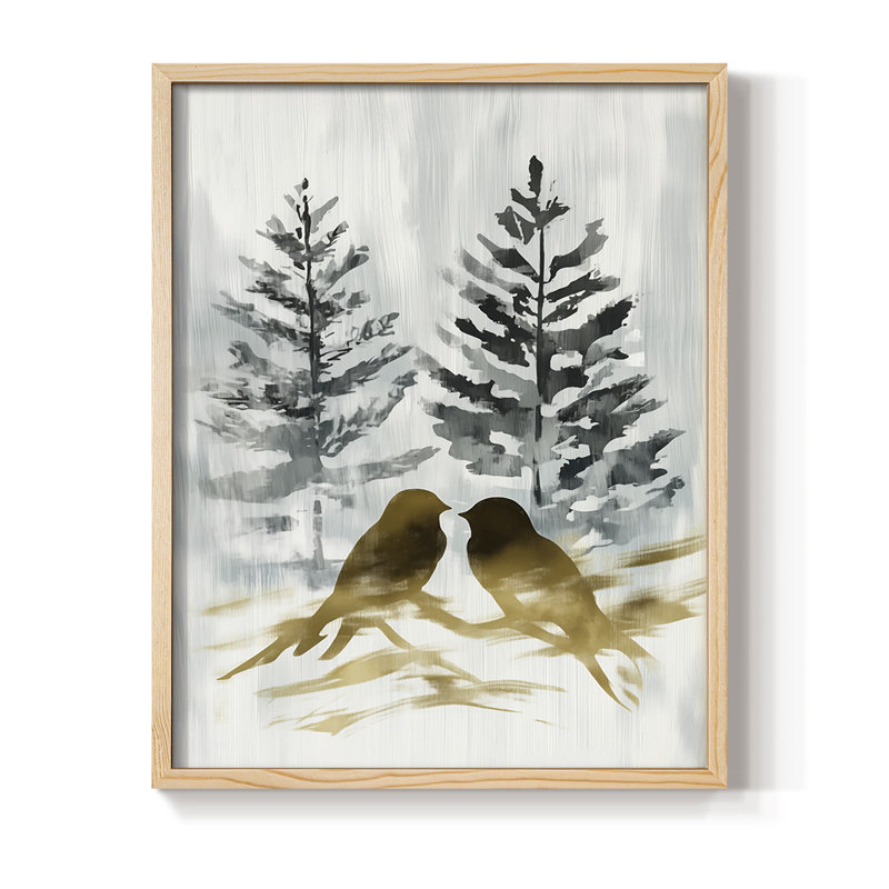 Reproduction encadrée - bois massif, Naturel, H 21 po x l 17 po