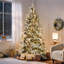 Sapin de Noël givré pré-éclairé-456773743