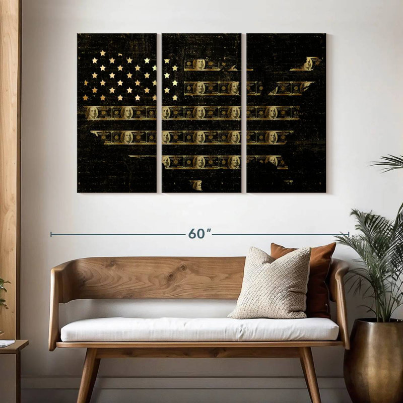 Aliaz Cash USA Map, 32" H x 50" W