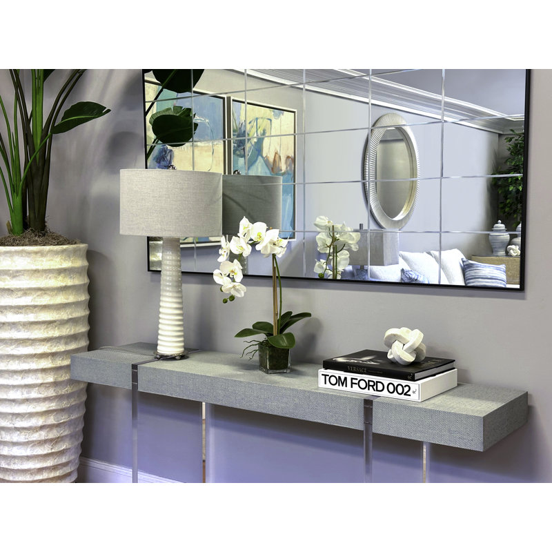 Orchid Arrangement in Square Glass Vase