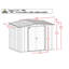 8x6 Classic Steel Storage Shed Eggshell