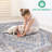 2x8 Blue/cream/ Area Rug - Non-shedding, Stain , Medium Pile Height For Living Room, Bedroom, Dining Room Stylish Study, Nursery,